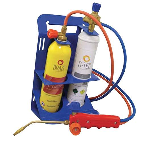 MINIFLAME - Brazing Kit with pressure reducers - Oxygen + B-Flame cylinders (flame temperature up to 2,900 °C)